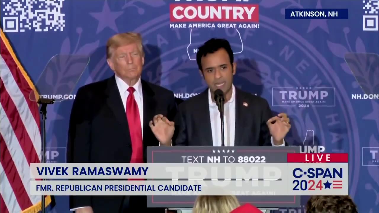 Vivek Goes Scorched Earth In Fiery Endorsement Speech With Trump On Stage