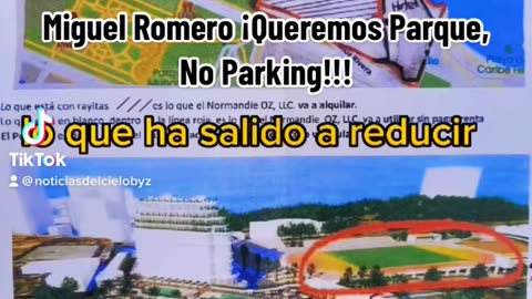 EL PUEBLO EXIGE PARQUE Y NO PARKING PARA EL SIXTO ESCOBAR SAN JUAN PR
