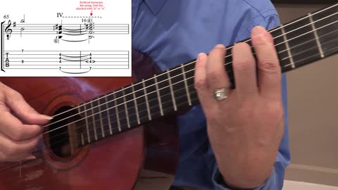 Technique Left-Hand, Part 2 (slow section). Video 21: m65-66, Version G