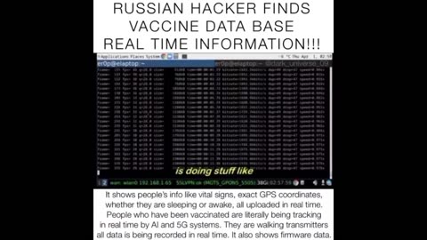 Russian Hacker Finds Vaccine Data Base Real Time Information!!! (2022)