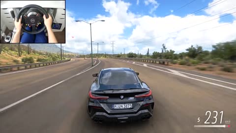 BMW M8 Coupe - Forza Horizon 5 (Steering Wheel + Shifter) Gameplay