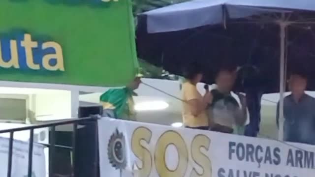 Um espanhol na manifestação dia 29 de novembro
