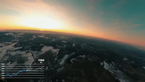 beautiful sunset flight -Paramotor