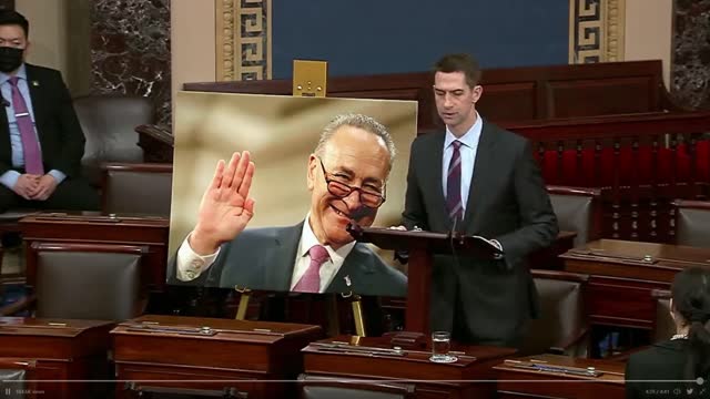 Senator Tom Cotton delivers Chuck Shumer's own pro-filibuster speech.