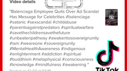 @tiktok Covering up for @balenciaga on their social media platform.