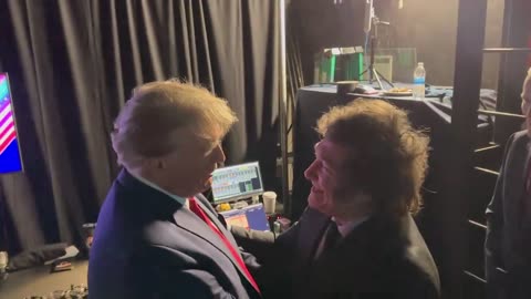 Trump meets Argentina's Javier Milei at CPAC.