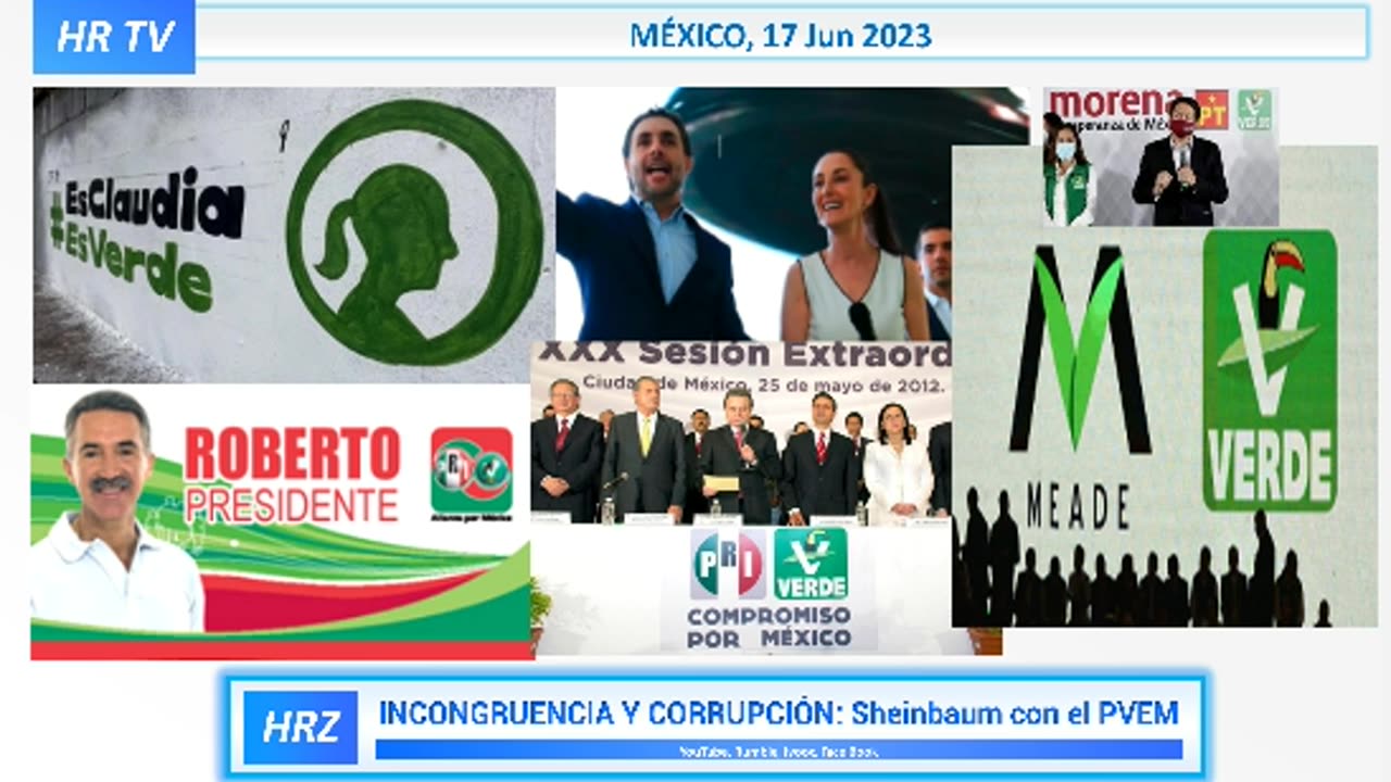 INCONGRUENCIA Y CORRUPICÓN: Sheinbaum dice "Qué Viva el Partido Verde"