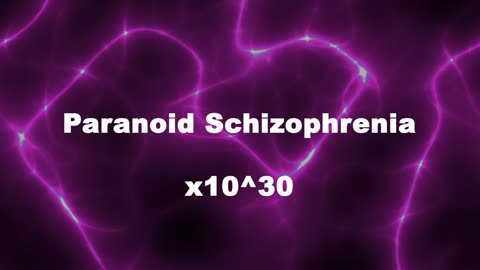 Amplified Reiki [AR] for Paranoid Schizophrenia - 10^30 x Stronger Energy