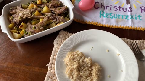 Our Easter dinner at home April 2021