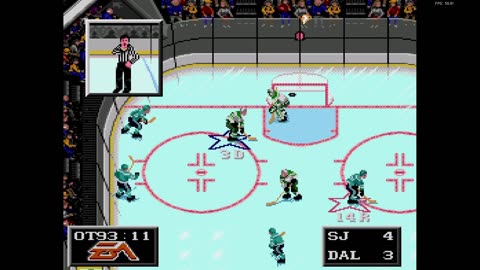 NHL '94 Franchise Mode 1991 Regular Season G9 - Len the Lengend (SJ) at Modano09 (DAL)