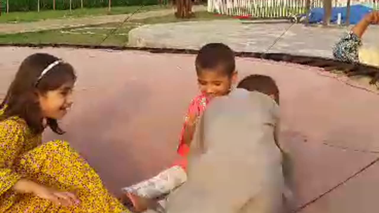 Enjoy My Child in Azad Kashmir Park with Nana