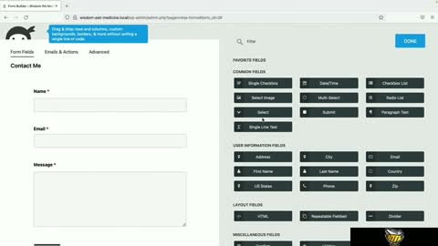 Create a contact page