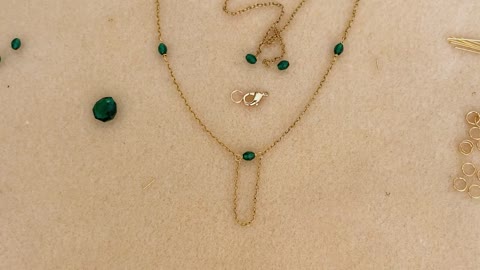 How to Make a Chain and Crystal Bead Necklace