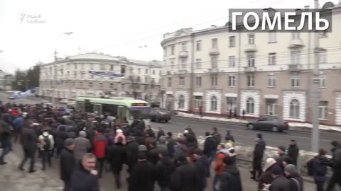 За 100 сэкундаў маршы «недармаедаў» ва ўсіх абласных гарадах Беларусі Марши нетунеядцев