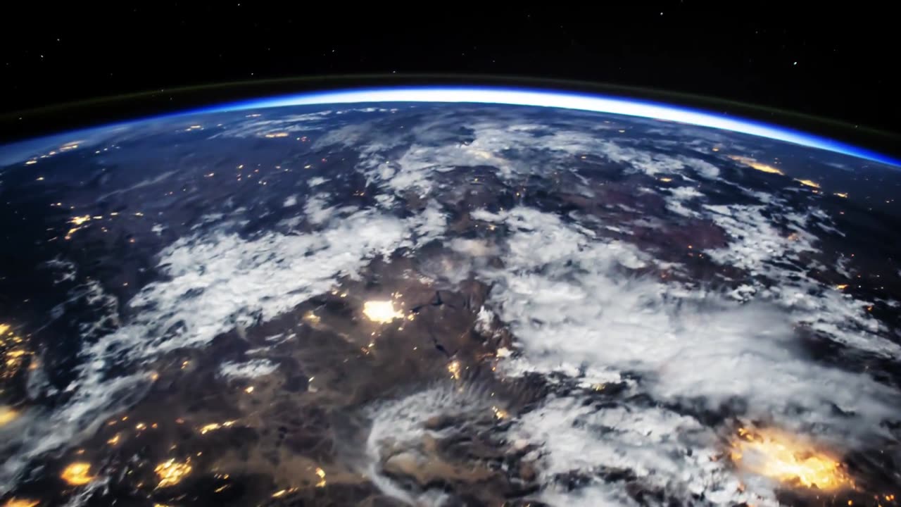 Ocean Moon Glint and City Night Lights in 1080p