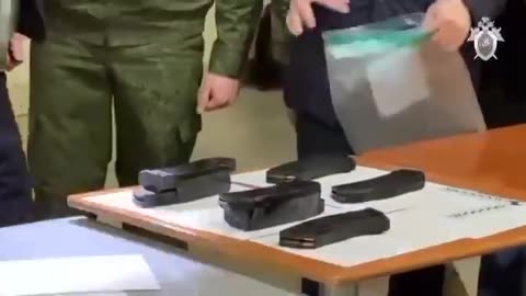 The Russian Investigative Committee showed the weapons of terrorists