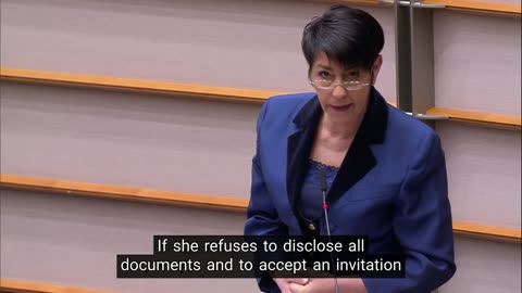 German MEP Christine Anderson of EU Parliament CENSORED on the Floor