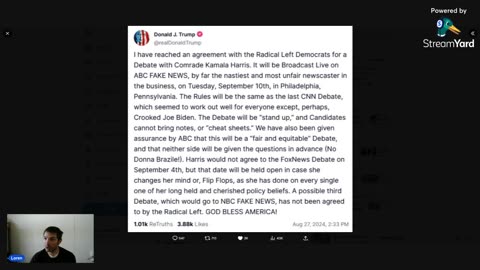 Sept 10th Debate is happening