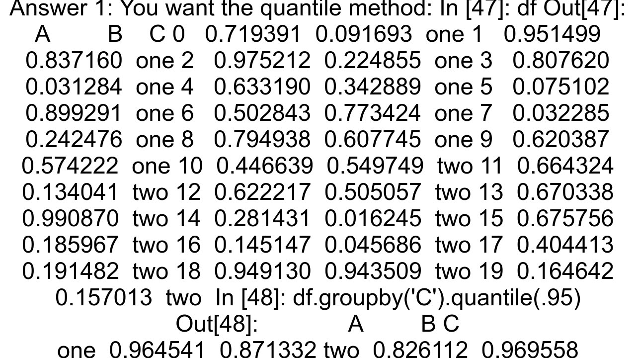 Calculate Arbitrary Percentile on Pandas GroupBy