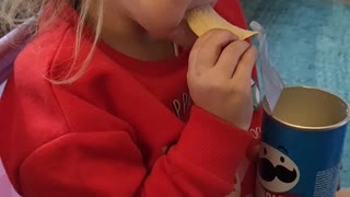 Daughter's Reaction to Salt and Vinegar Crisps