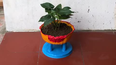 BEAUTIFUL and EASY Ideas For Making Flower Pots From Old Clothes And Cement At 