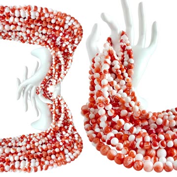 Beautiful Orange spiny oyster roundle beads for Jewelry Making Fashion Design20231003-01-08
