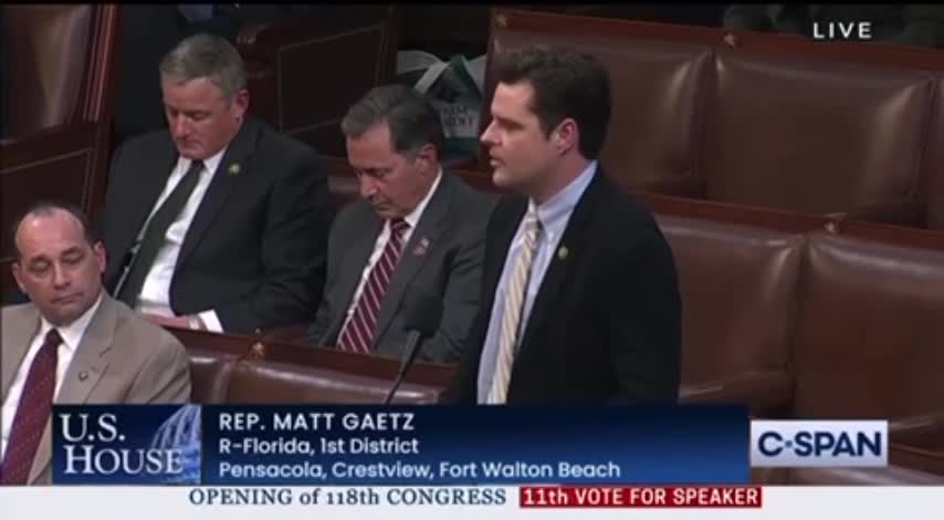 Matt Gaetz Nominates Donald Trump