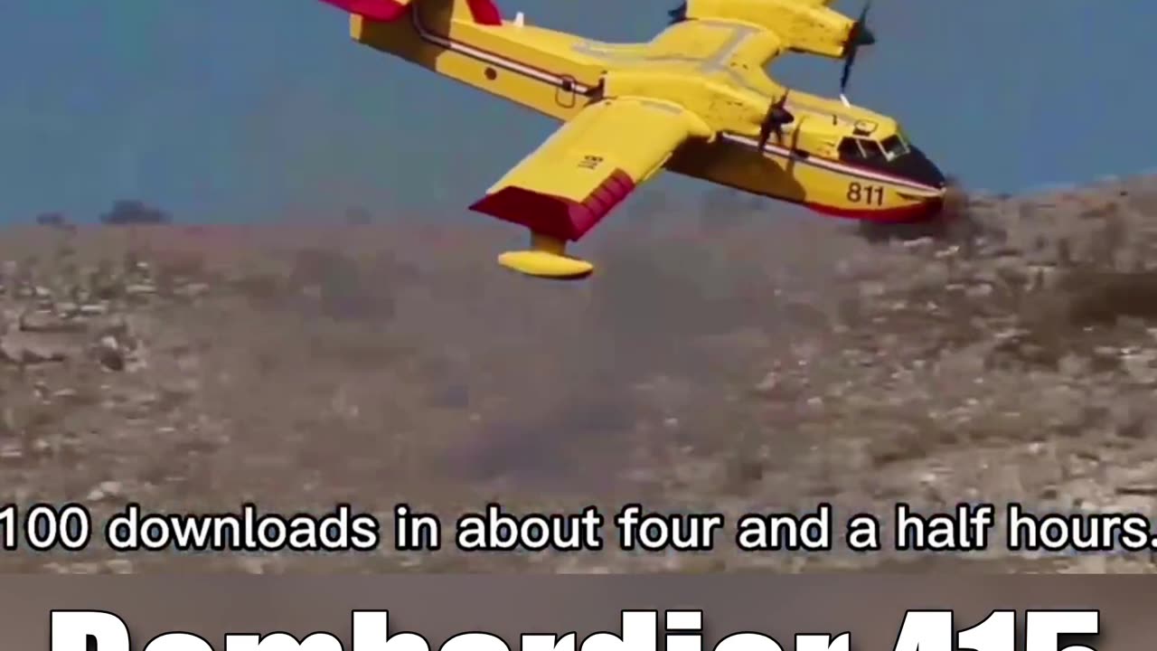 Bombardier 415 Flying Boat Water Bomber