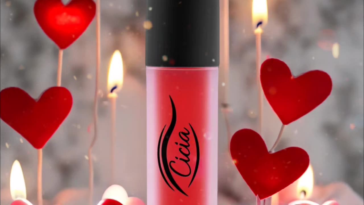 Cicia Premium Red Lip Oil - Cherry Moisturizing and Nourishing Glossy Finish | Lip Care Treatment