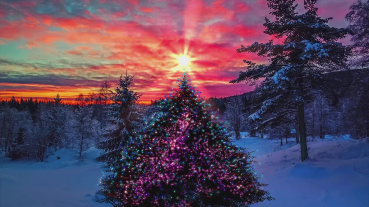 Beautiful Christmas Tree Animation