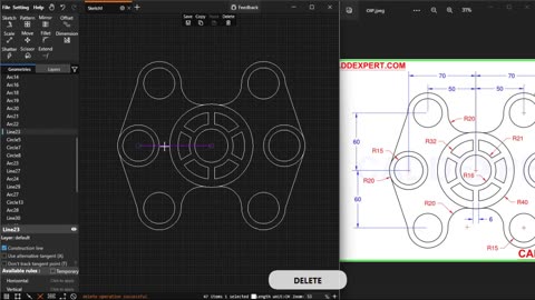 Create 2D CAD drawings using SmartCAD