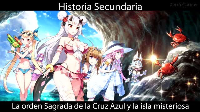 Epic Seven Historia Secundaria La Orden Sagrada de la Cruz Azul y la isla misteriosa (Sin gameplay)