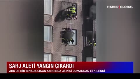 ABD'de Korku Dolu Anlar: Çok Sayıda Kişi Mahsur Kaldı, Dumanlar Her Yanı Sardı