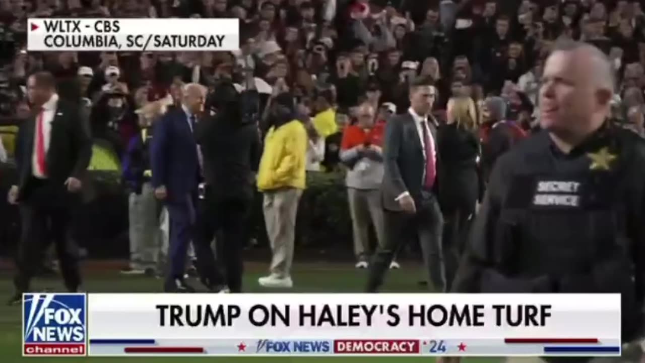 Trump at South Carolina Game !