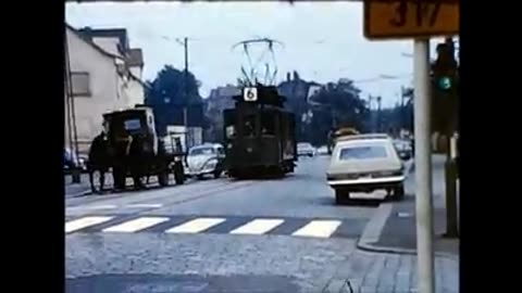 Basler Tram in Lörrach 1965, Deutschland