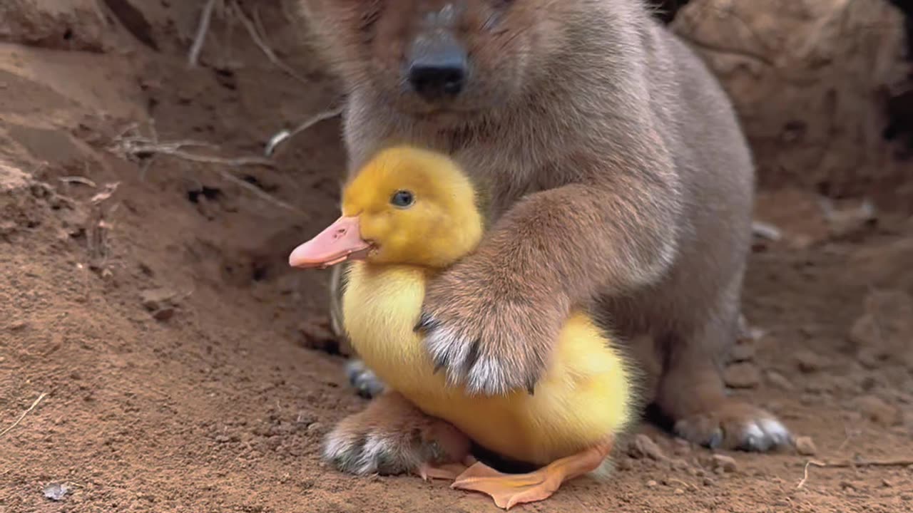 cute baby dog 🐕 playing with 🐥 cute little animals #shortvideo #cuteanimals #animation #cuteclips