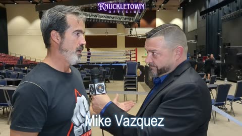 Mike Vazquez talks BYB 34 at the weigh-Ins on Friday