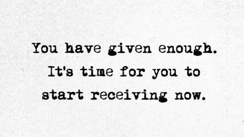 You have given enough