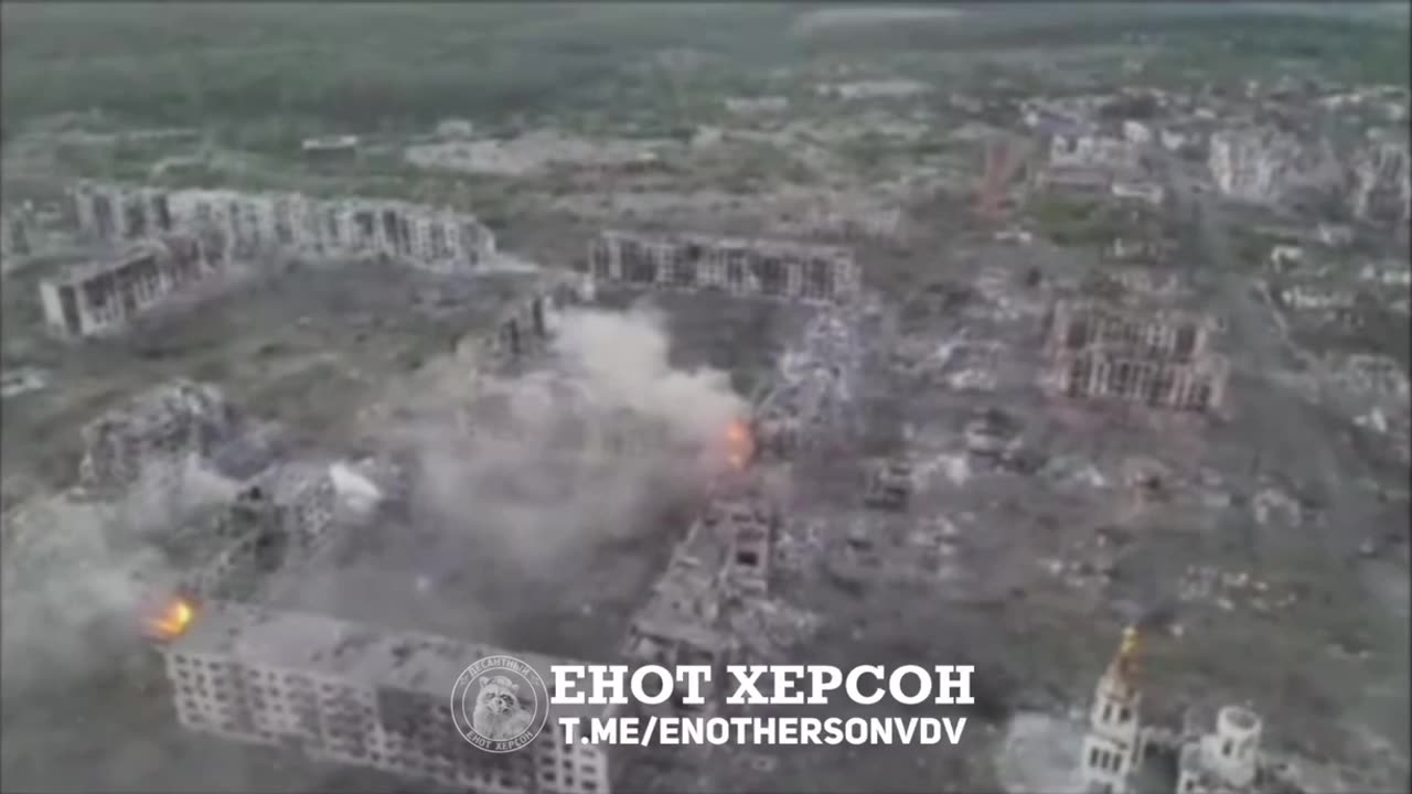 Drone Footage of the Battles for the Recently Liberated Kanal Microdistrict