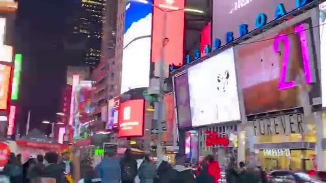 Times Square ad for our film...NEVER ALONE.