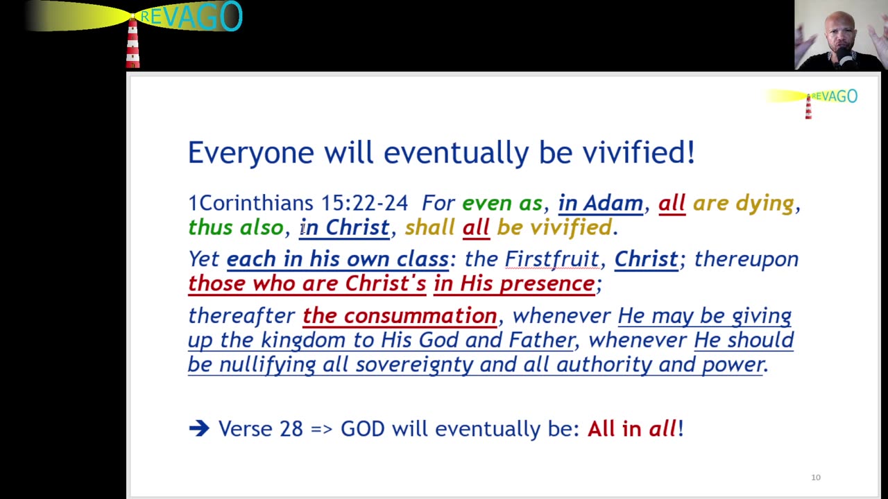 RE 325 Did You Know that Everyone Will Ultimately Be Vivified?