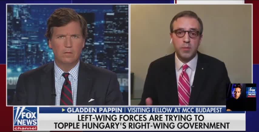 Tucker Carlson speaking on Globalists Attacks on Hungary