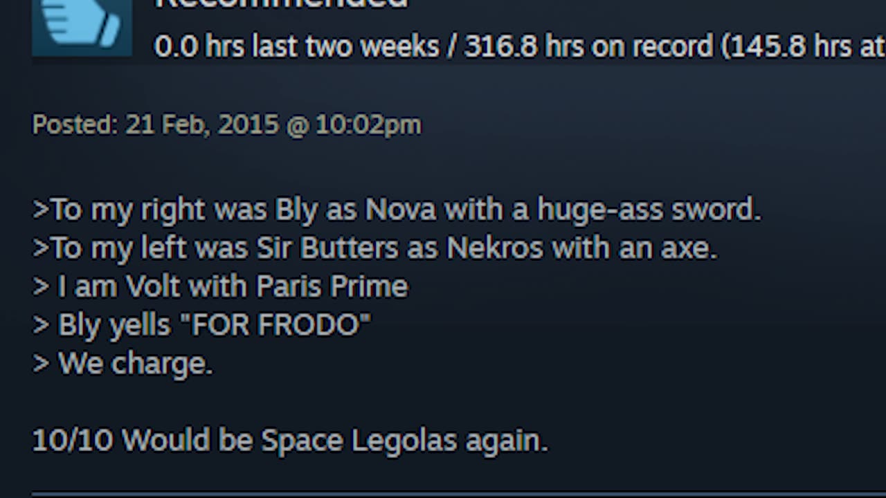 Warframe Steam Review