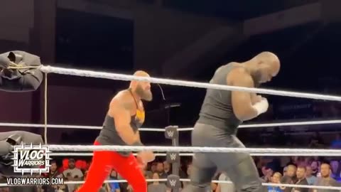 BRAUN STROWMAN AGAIN DESTROYS OMOS,,, WWE