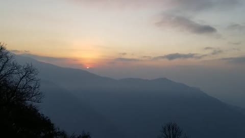 sunrise From rest camp mardi trek.