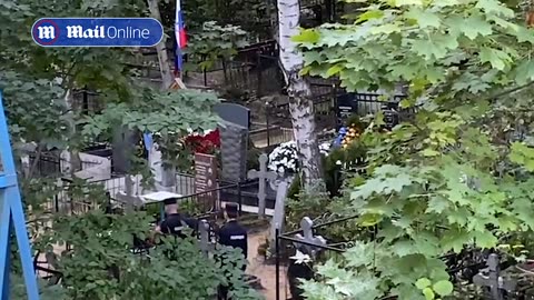 Heavy security around what Russia claims is Prigozhin's grave