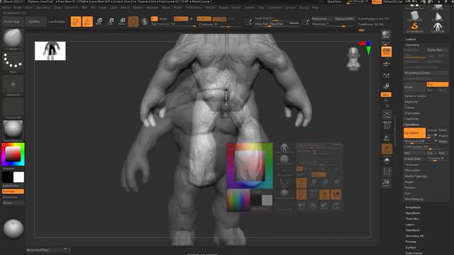 ZBrush+Photoshop2022 Sculpting Concept Models of Creatures 1