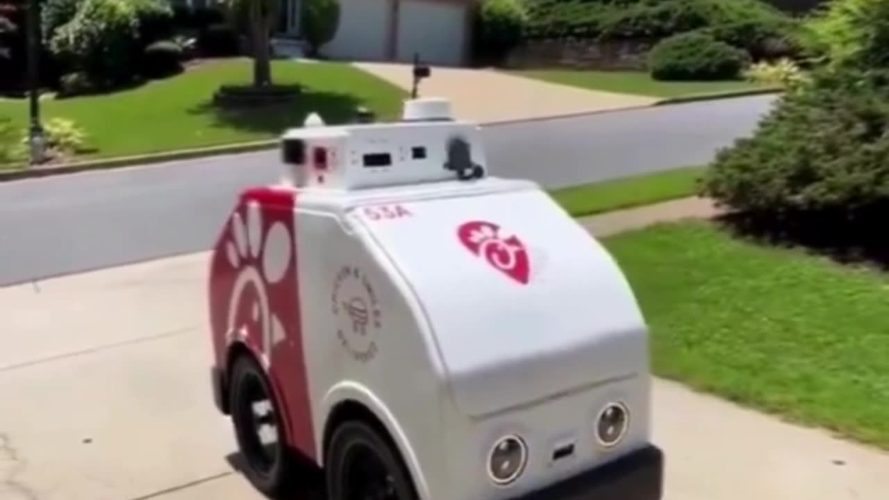 Robot Delivers Chick-fil-AβIs the End of Human Delivery Near?! π€π