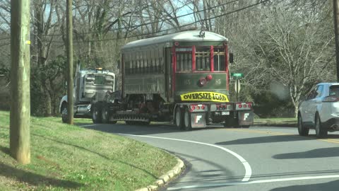 Chasing Charlotte Trolley 85 Through Belmont 1-3-22