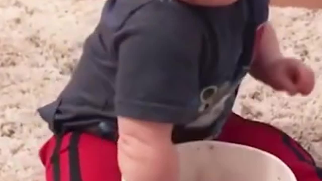 Funny Baby eating